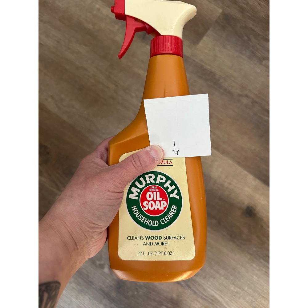 Vintage 1987 Murphys Oil Soap Spray Bottle Retro Cleaning Advertising 3/4 full